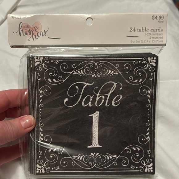 his & hers studio Other - 24 table cards